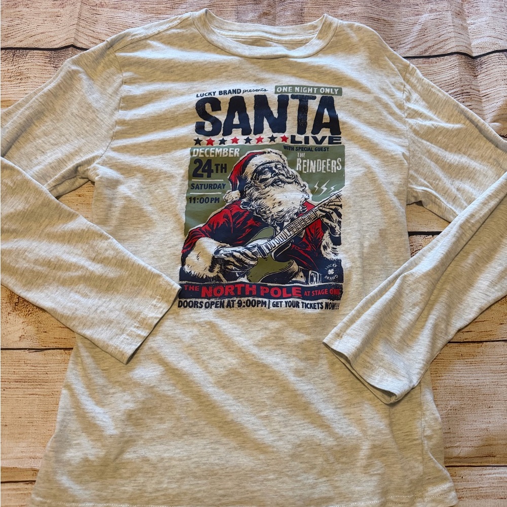 Youth Lucky Brand Heather Gray Long Sleeve Shirt